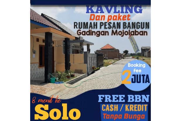 rumah murah di mojolaban timur Semanggi solo