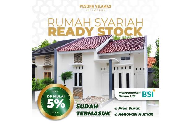 Rumah Syariah Ready  di lokasi Strategis Jatiwarna Jatiasih
