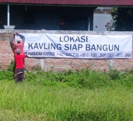 PROMO 460JT TANAH KAVLING SIAP BANGUN LUAS 161 DI PURBAYAN BAKI