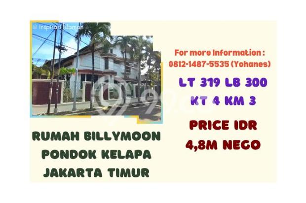 Rumah Billymoon Pondok Kelapa Jakarta Timur