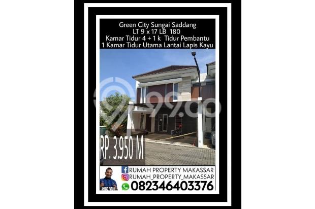 Green City Jl Sungai saddang LT 153 LB 180 Kmr 4+1 WC 5 SHM