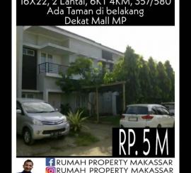Komp IDI Panakkukang
16X22, 2 Lantai, 6KT 4KM, 356M² Taman blk