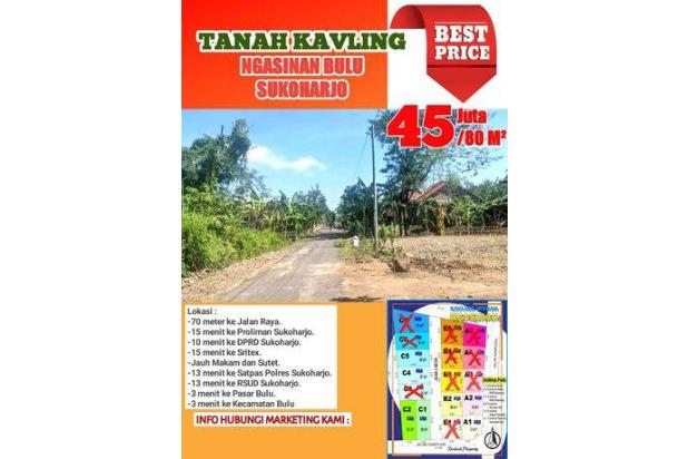 Tanah Kavling Murah Ngasinan Bulu Sukoharjo Salsabila