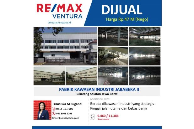 PABRIK KAWASAN INDUSTRI JABABEKA II Cikarang Selatan Jawa Bara