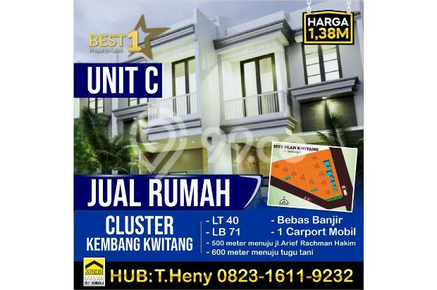 Rumah Cluster Kembang Kwitang, Siap Huni!