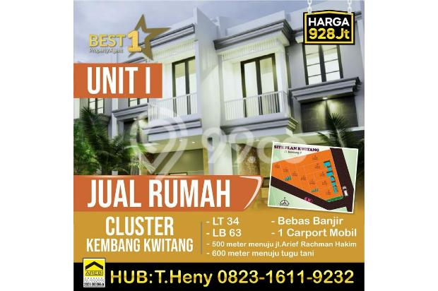 Rumah Cluster Kembang Kwitang, Siap Huni!