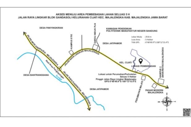 Dijual Murah Tanah Lingkar Majalengka Cijati Gandadoli