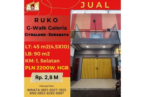 Ruko G-Walk Galeria Citraland Surabaya