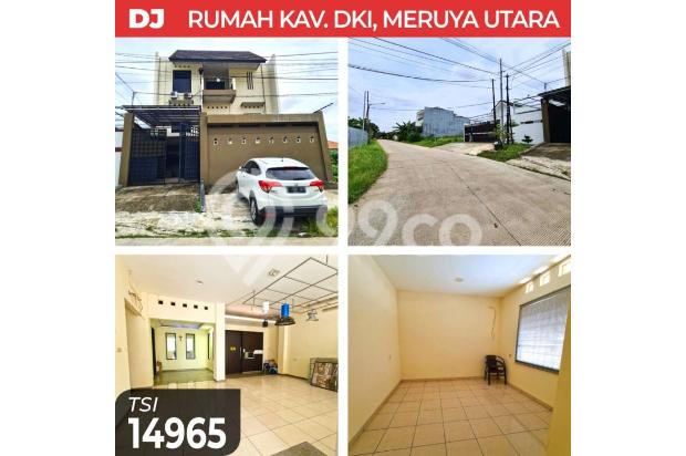 (TSI/14965) Rumah Kav. DKI, Meruya Utara, 10x25 m², 3 Lt, SHM