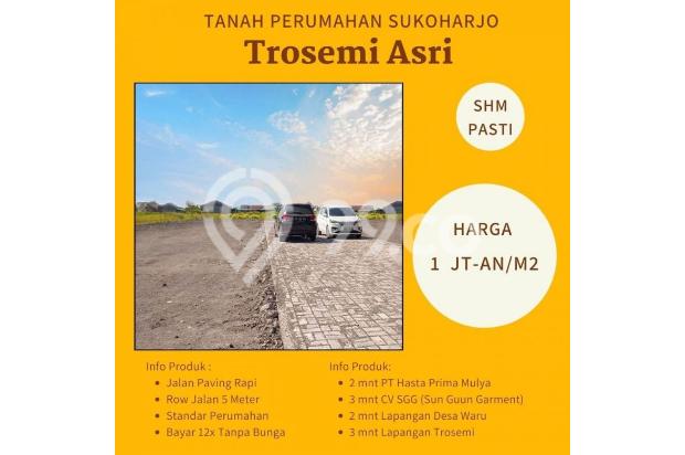 Tanah Perumahan Dijual Gatak, Sukoharjo
