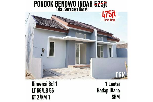 Rumah pondok benowo indah pbi surabaya siap huni gress minimal