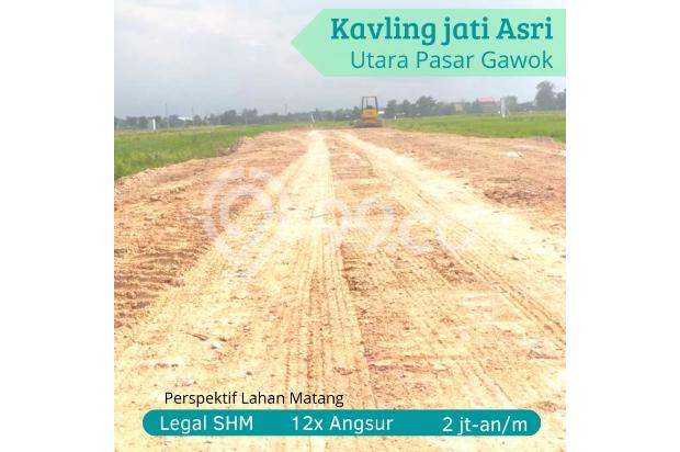 dijual tanah solo; 12x angsur tanpa bunga, 2 menit pasar Gawok