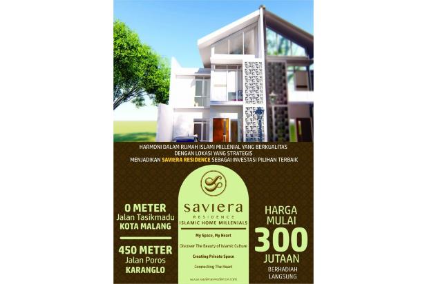 rumah 2 lantai desain modern islami di Tasik madu kota malang1