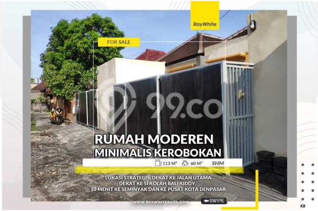 Dijual Rumah Modern Minimalis di Kerobokan 