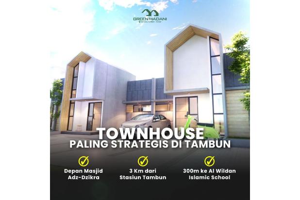 Rumah Scandinavian di pinggir Jalan Raya di Tambun Selatan