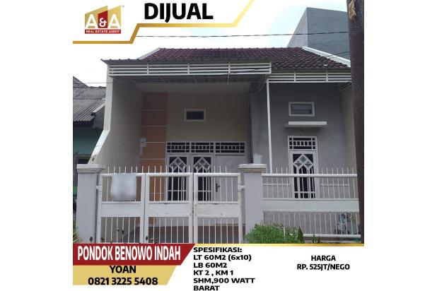 DIJUAL RUMAH DI PONDOK BENOWO INDAH
