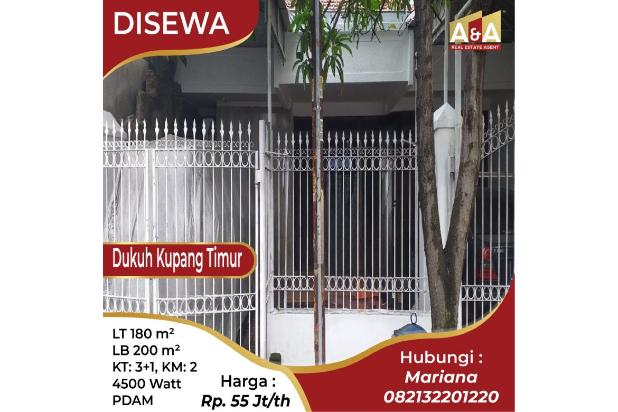 DISEWAKAN RUMAH LOKASI SURABAYA BARAT