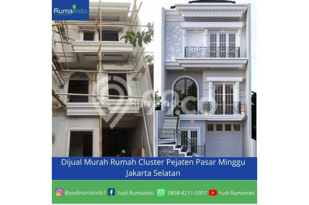 Rumah Cluster Murah 3 Lantai Baru Semi Furnished SHM di Jalan Pagu Jaten Raya Pejaten Timur Jakarta Selatan, Jakarta Selatan