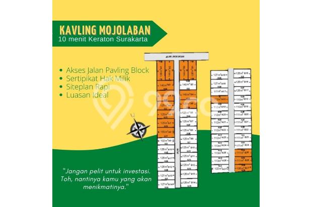 Tanah murah solo, SHM, 3 Menit Jl. Kyai Mojo
