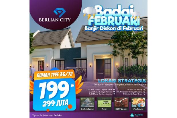 Rumah Lokasi Strategis Dekat Juanda, Berlian City Juanda
