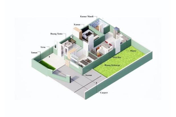 Rumah type 54 SHM Murah di Medan
