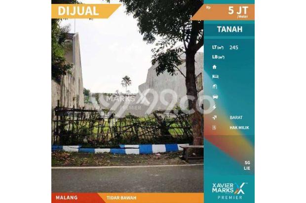 Tanah Kavling Tidar Bawah Malang, Hanya 50m Dari Raya Tidar