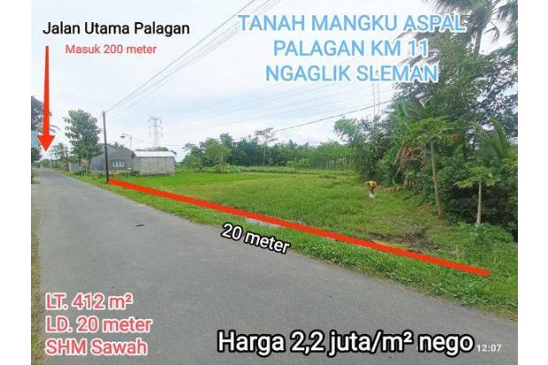 TANAH SAWAH CANTIK MANGKU ASPAL DI UTARA PERUMAHAN FASCO 