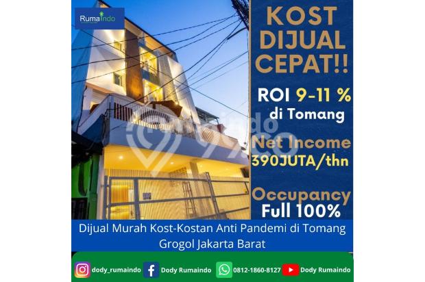 Dijual Murah Kost-Kostan Anti Pandemi di Tomang Grogol Jakarta