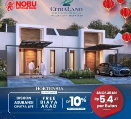 CITRALAND TALLASA CITY MAKASSAR TYPE HORTENSIA Angsuran 5,4 Jt