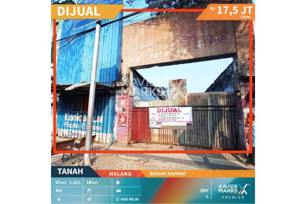 TANAH DAN TOKO LOKASI TENGAH KOTA, BASUKI RAHMAT, MALANG