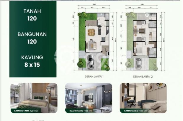 Rumah 2 Lantai Di Bukit Baruga Type Padma 120/120