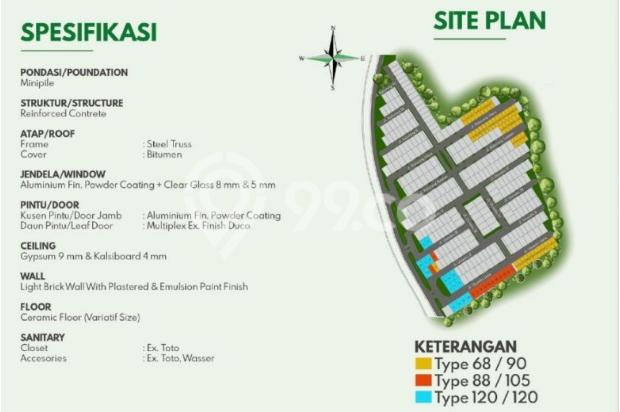 Rumah 2 Lantai Di Bukit Baruga Type Padma 120/120