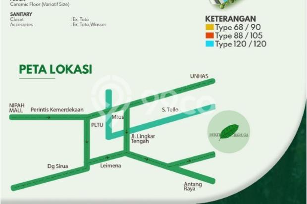 Rumah 2 Lantai Di Bukit Baruga Type Padma 120/120
