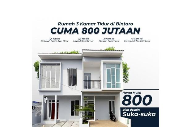 Rumah Syariah 800jutaan di Bintaro Tangsel