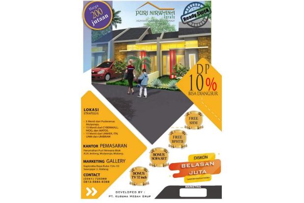 Jual Rumah 200 jutaan di Perumahan Puri Nirwana Jedong Malang