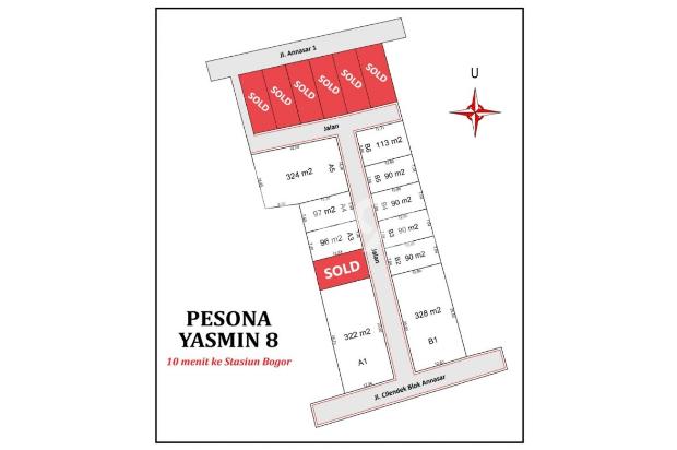 Tanah Bogor Dekat Stasiun Bogor Siap Balik Nama