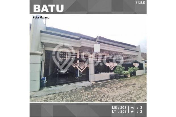Rumah Luas 208 dekat Kantor Wali Kota Batu Malang _ 125.20