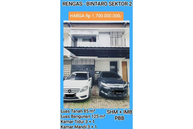 JUAL CEPAT RUMAH 2 LANTAI SEMI FULL FURNISH CLUSTER BINTARO 2