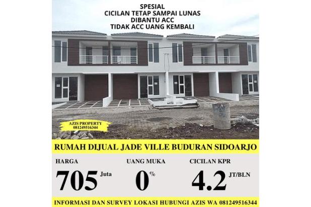 Jual rumah baru siap huni 2 lantai lokasi jade ville buduran sidoarjo