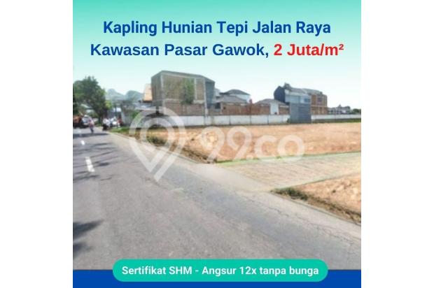 Dijual Tanah Solo Tepi Jl Raya Gawok Layak Investasi