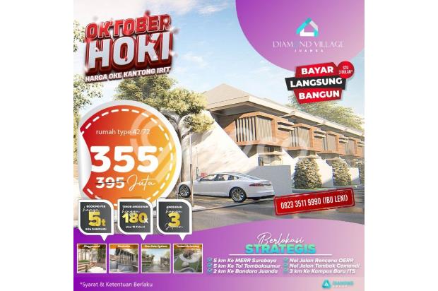 Terlengkap,  Rumah Dekat Toll Tambak Sumur Hanya 300 Juta-an