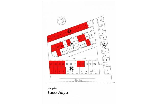 Tana Aliya rumah 2 lantai harga 1 lantai
