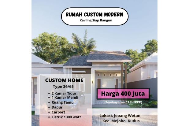 Dijual Rumah Desain Modern Minimalis Type 36 di Jepang Kudus