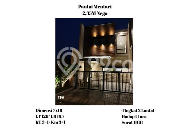 Rumah pantai mentari surabaya modern minimalis mulyosari kenje