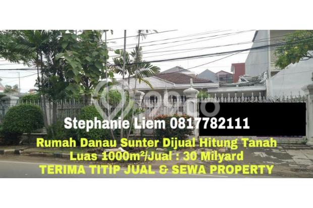 DIJUAL RUMAH DANAU SUNTER MURAH HITUNG TANAH HUB 0817782111
