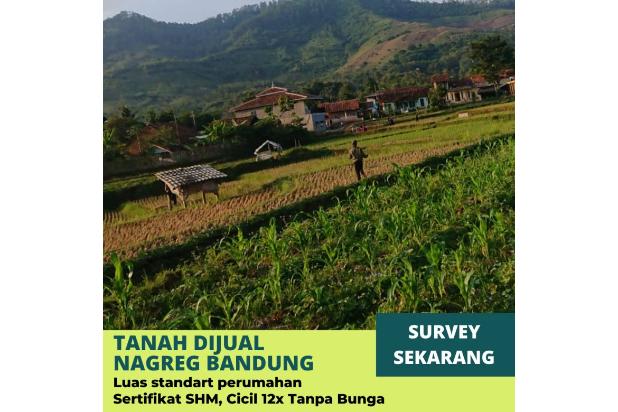 Tanah Nagreg Bandung Pinggir Jalan Cicil 12x Tanpa Bunga