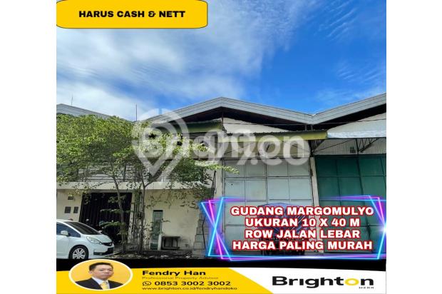 GUDANG DI MARGOMULYO INDAH SURABAYA PALING MURAH CASH ONLY