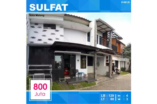 Rumah 2 Lantai Luas 80 di Simpang Sulfat kota Malang _ 400.20
