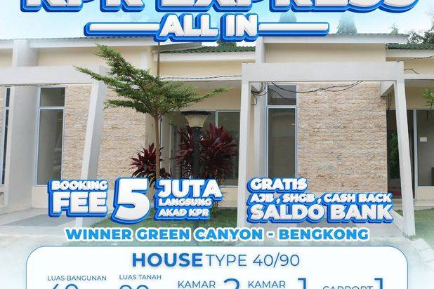 RUMAH CLUSTER GREEN CANYON BENGKONG VIEW LAUT. PROMO ALL IN!