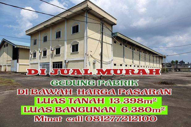 Dijual murah dibawah harga pasaran(lelang) pabrik plastik